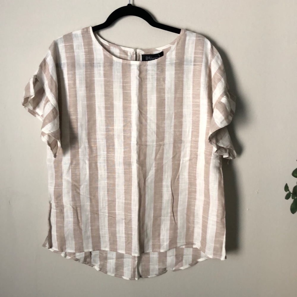 Linen shirt sleeved top!